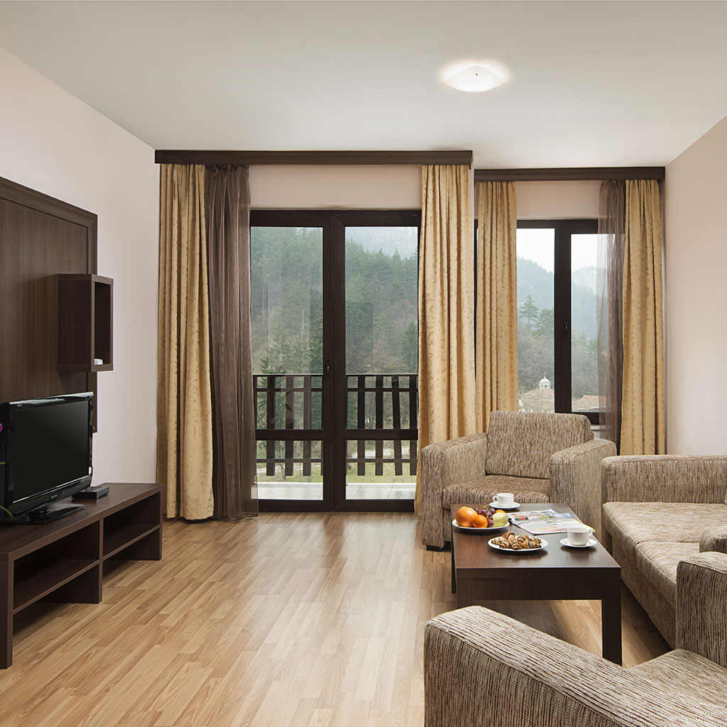 Apartment in Balneo Hotel Saint Spas with a terrace overlooking the majestic Rhodope Mountains