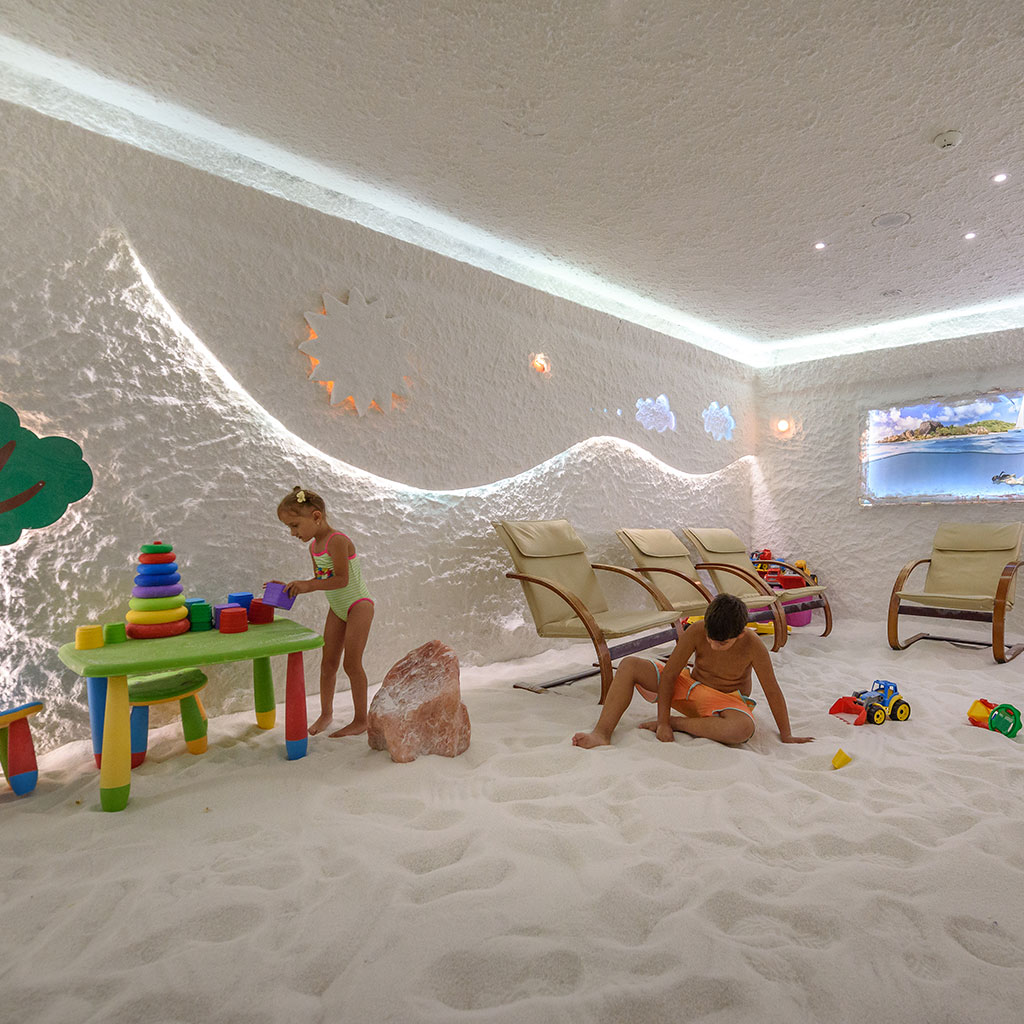 Health and relaxation in the salt room of Balneo Hotel Saint Spas Velingrad